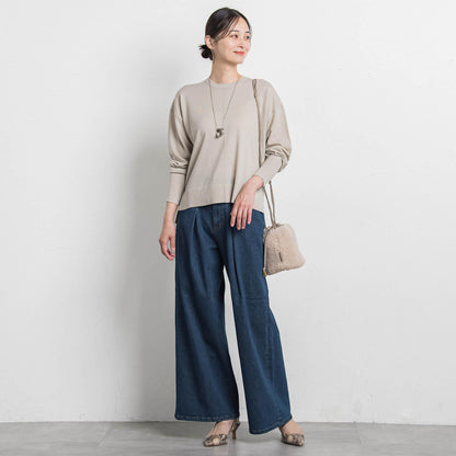 【WEB限定】【VIOLAd'ORO】ボア巾着ミニバッグ　ELMO / V-8925