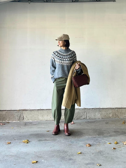 マスタードダッフルコート