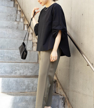 サッカーストライプブラウス