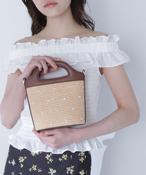 PPパールドットショルダーバッグ