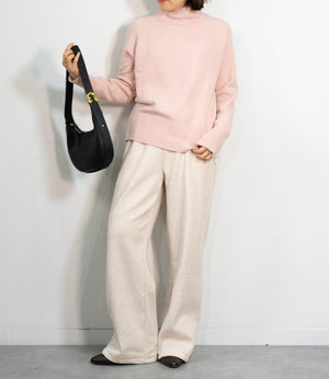 ヘリンボーン裏起毛イージーパンツ