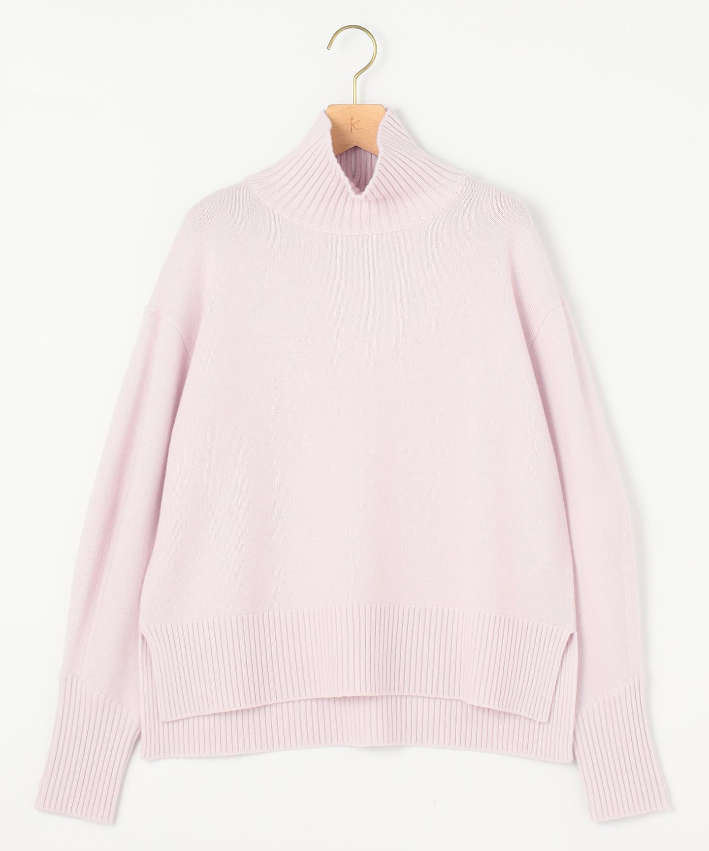 ウールカシミヤミックス ロールネック ニット