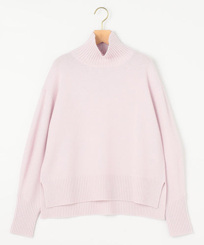 ウールカシミヤミックス ロールネック ニット