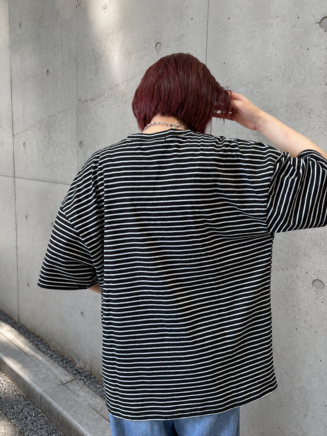 ヴィンテージライクプリントボーダーT