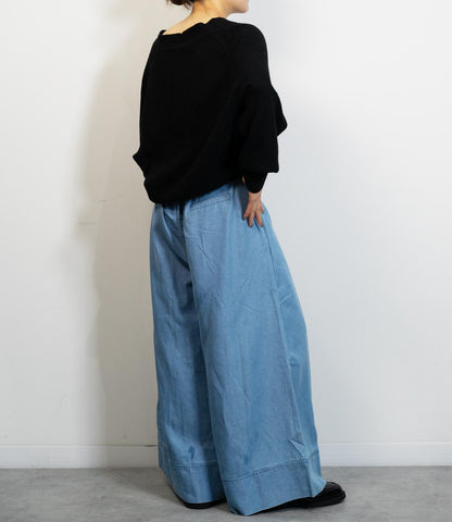 デザイン編みニットカーディガン