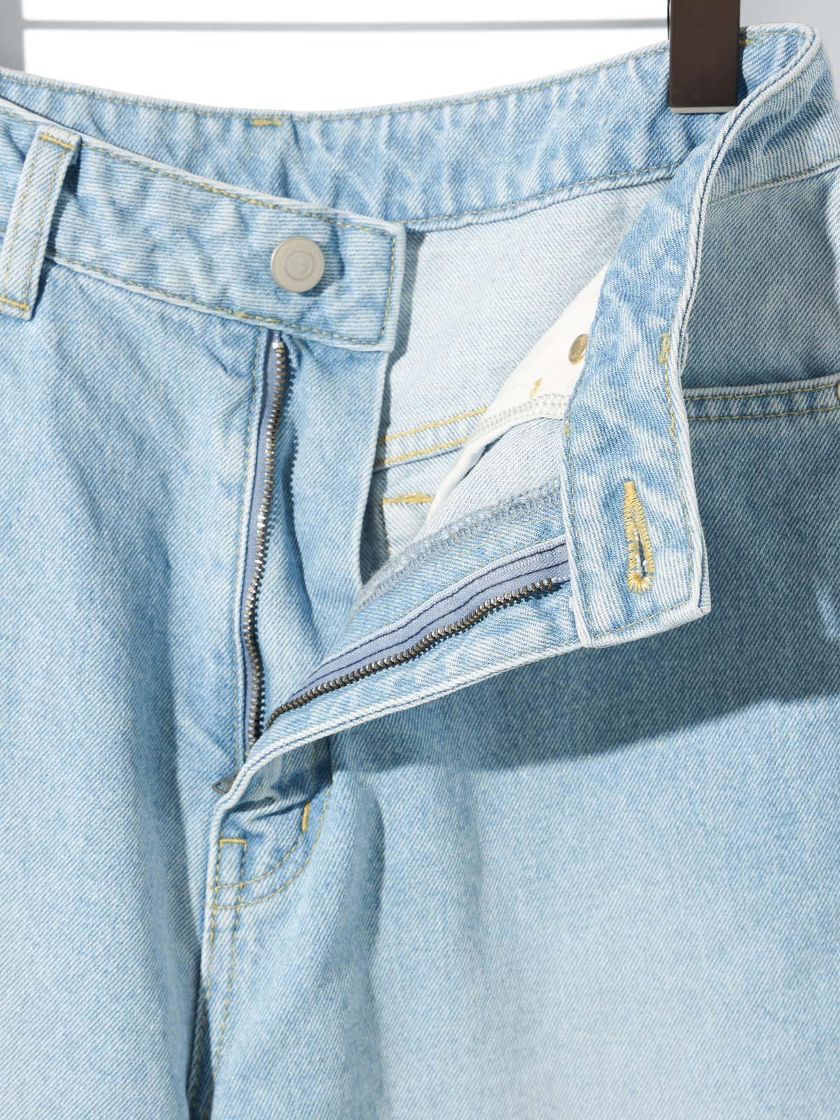 MIDIUMISOLID for Ladies バレルレッグワイドデニム