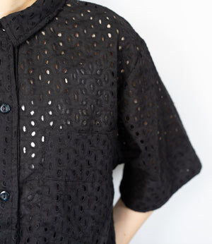 レース半袖シャツ