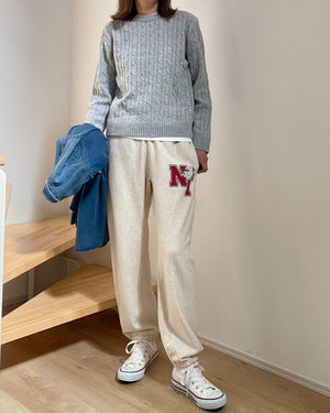 コンパクトケーブルニット