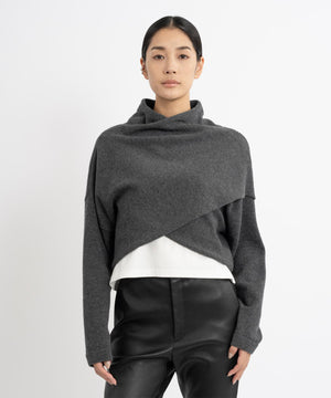 スーピマコットン プレミアムジャージー 半袖クロップド丈Tシャツ