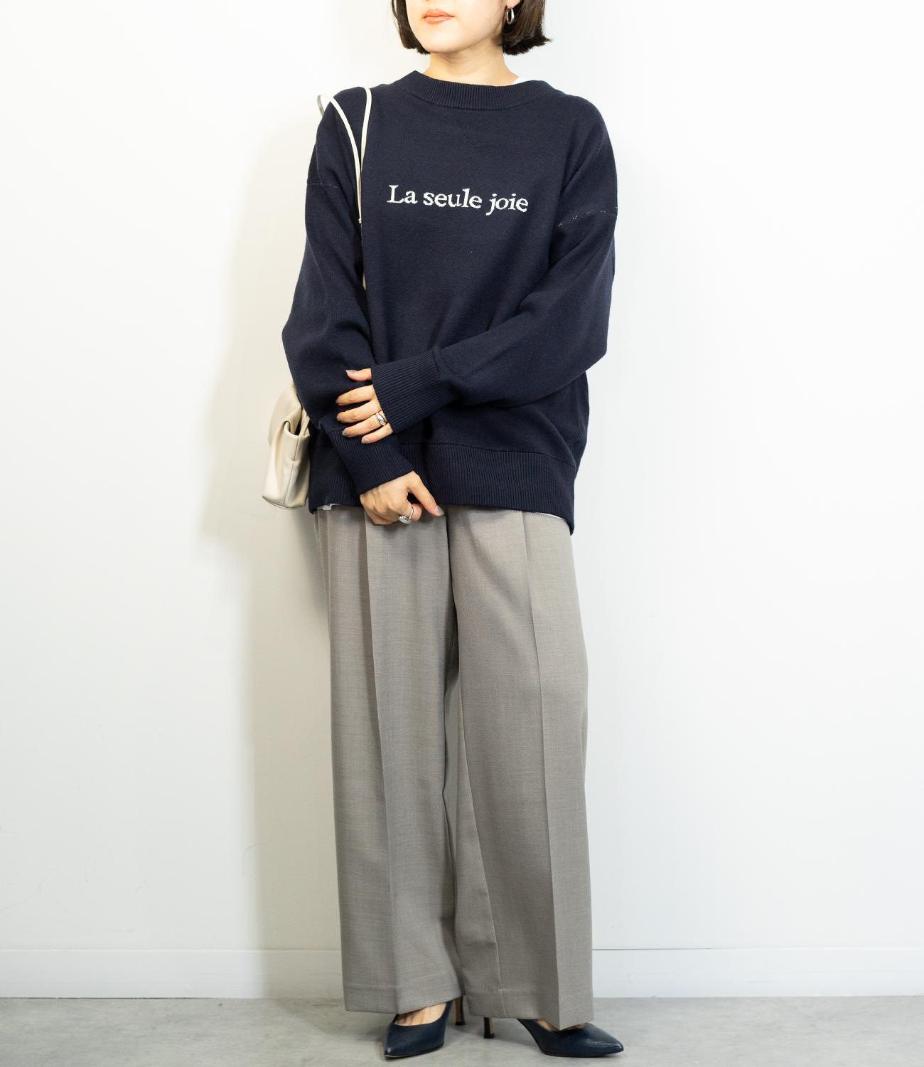 センタープレスストレートパンツ