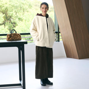 ブークレ ノーカラーブルゾン