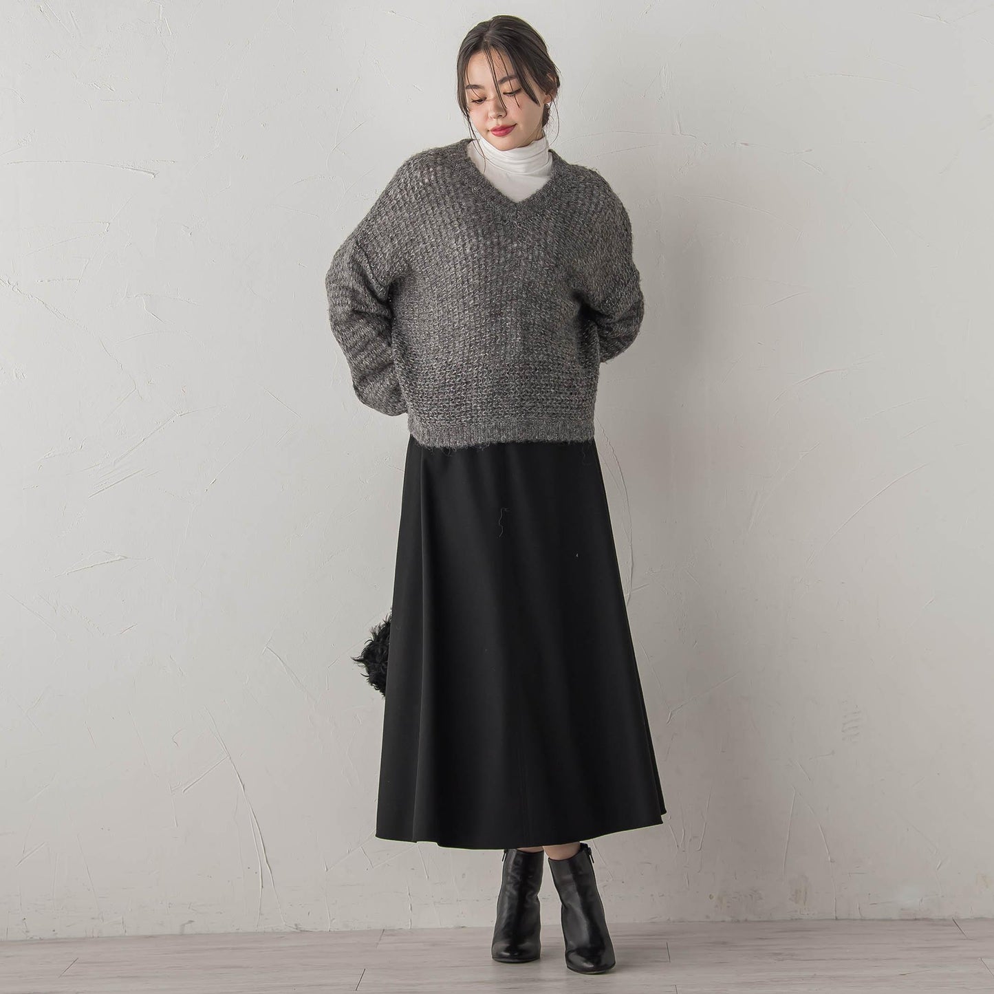 ウォッシャブルベア天竺カットソー≪洗濯機で洗える≫