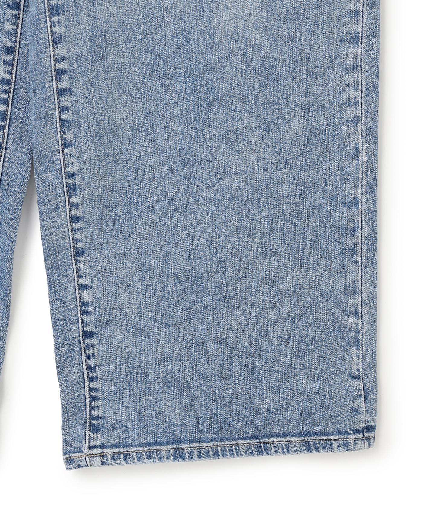 撥水ストレッチ ルーズワイドデニム