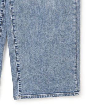 撥水ストレッチ ルーズワイドデニム