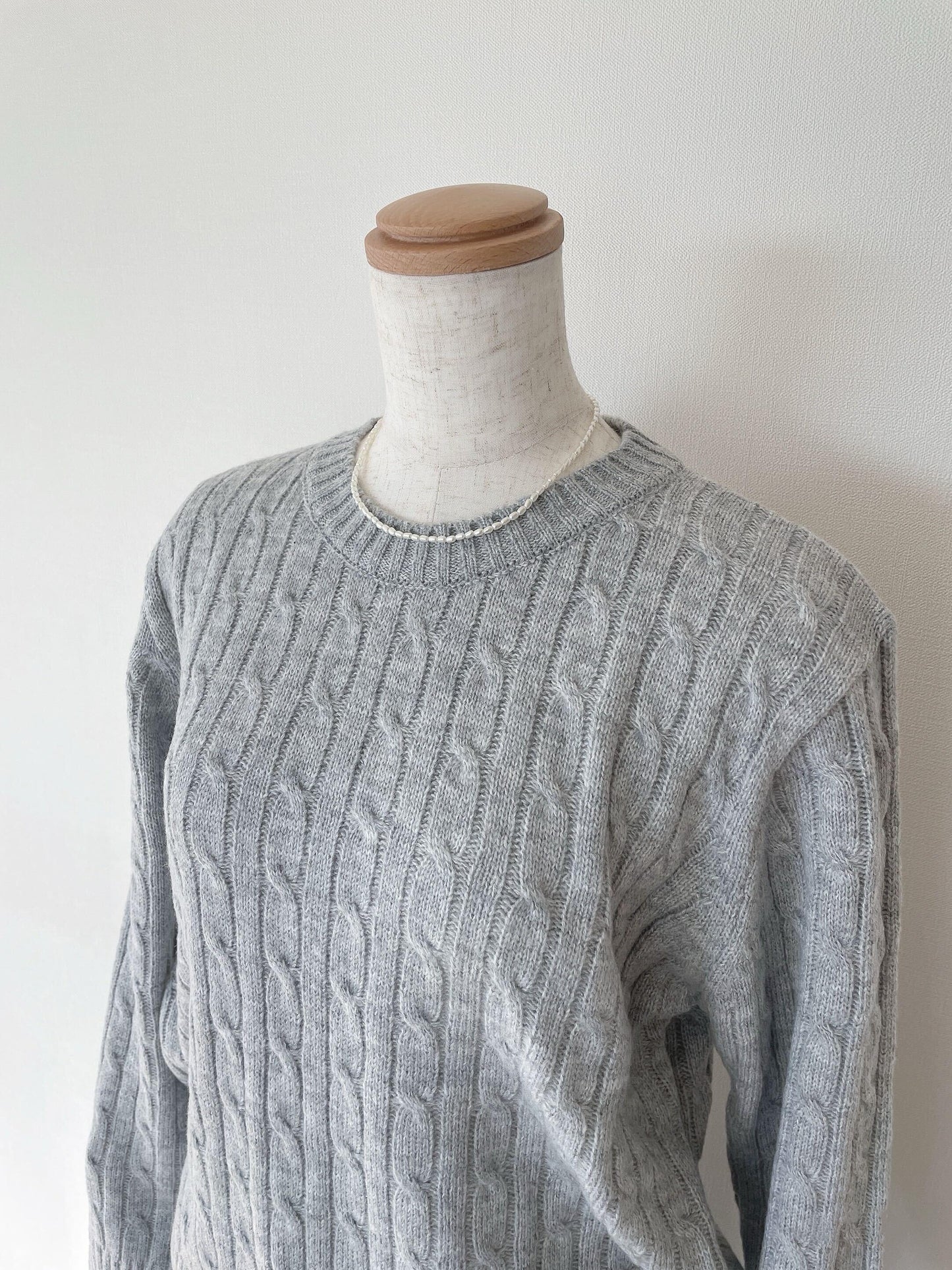 コンパクトケーブルニット