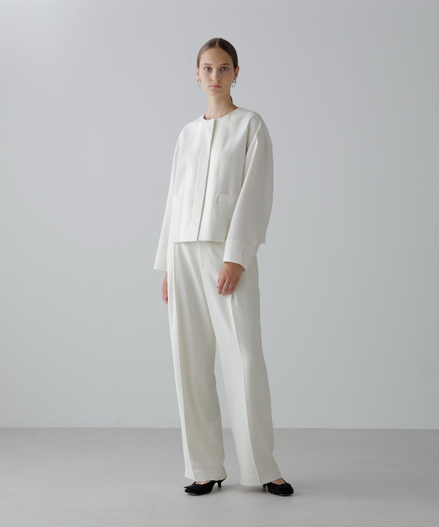 ストレッチジョーゼットパンツ