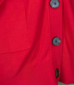 スムース編みルーズニットカーディガン