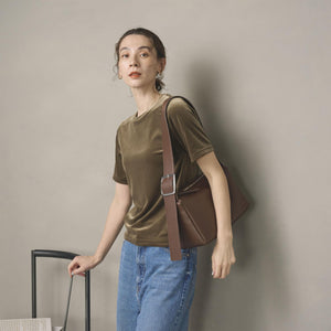 スクエア ビッグバックル ショルダーバッグ