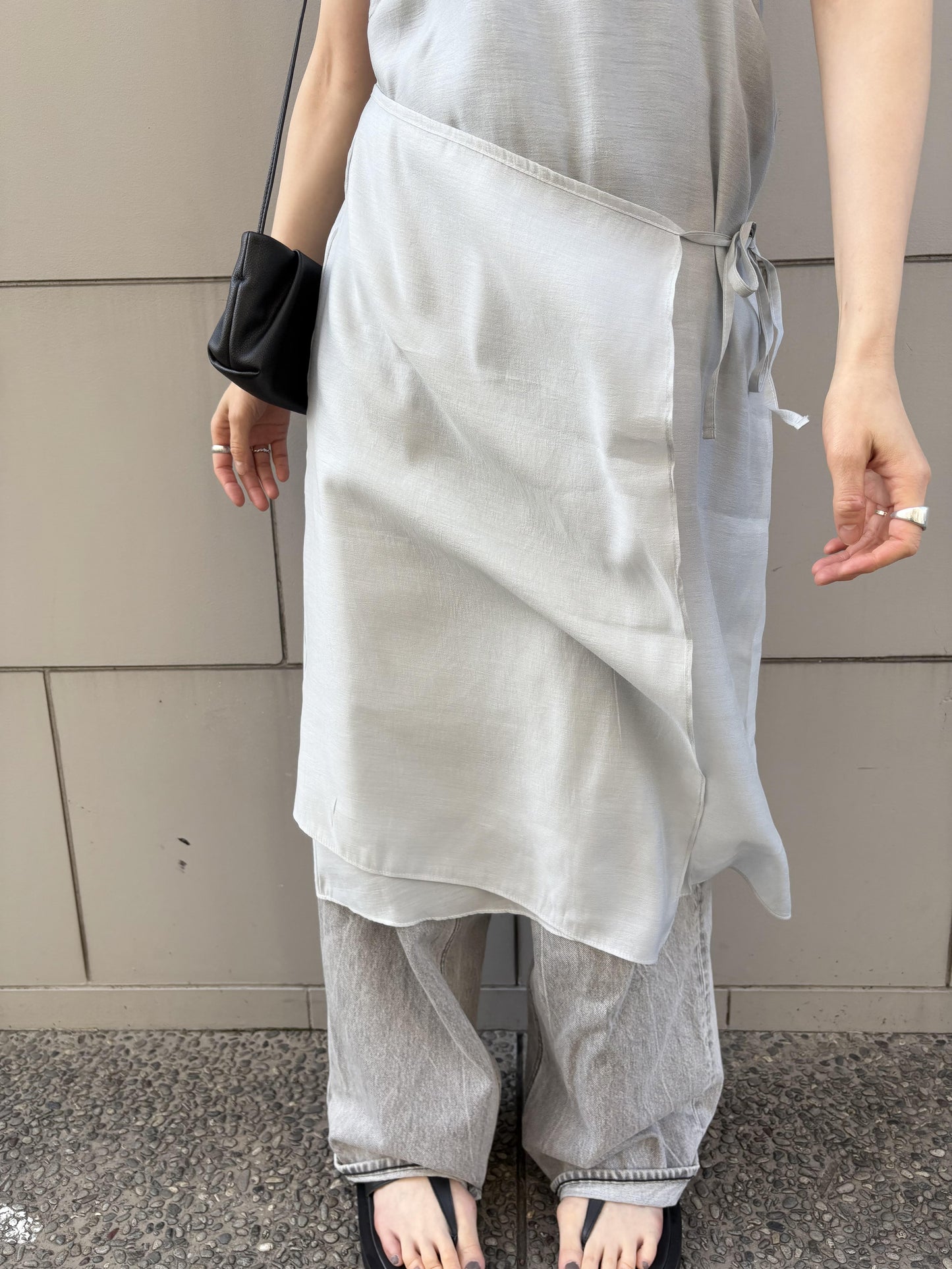 ラップデザインスリップワンピース
