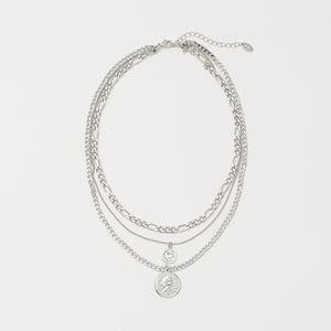 ミックスチェーン コインネックレス-3WAY-