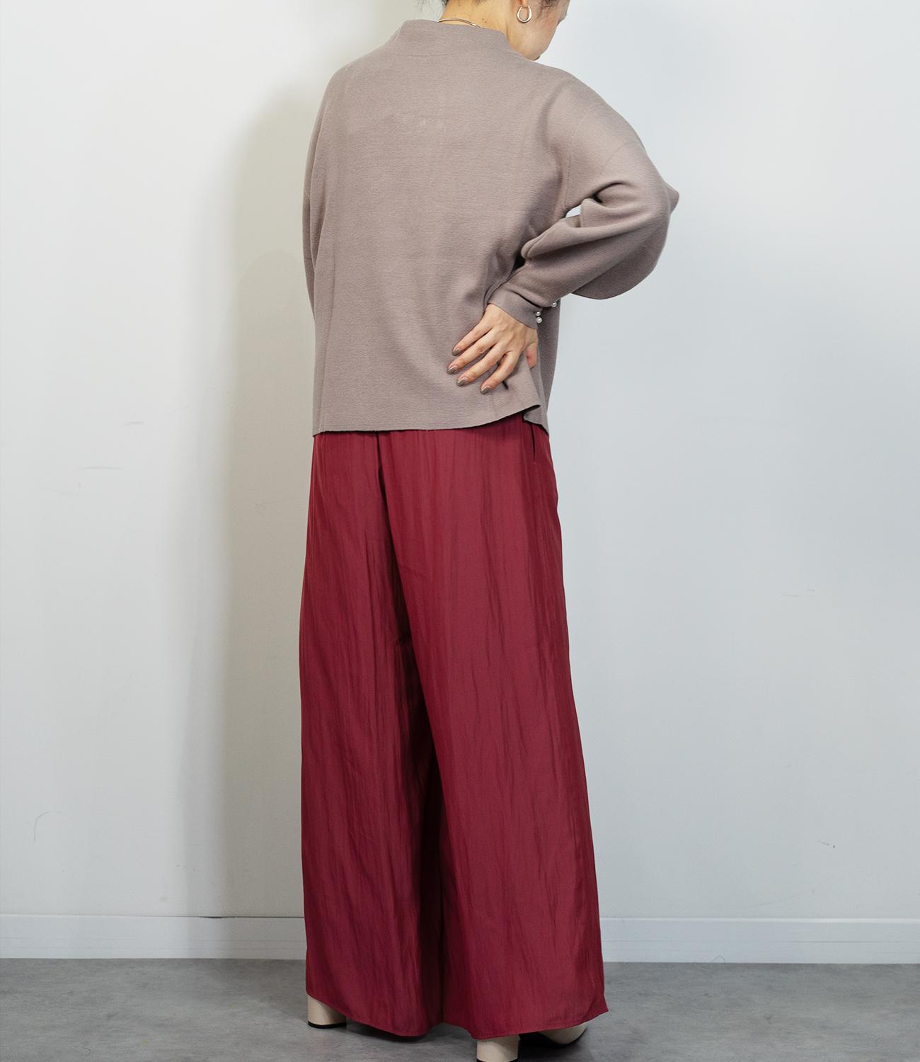 袖パールふわり袖ニット