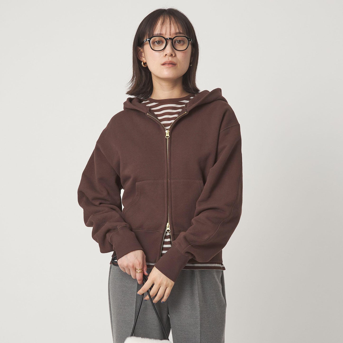 ダブルジップ フーディー