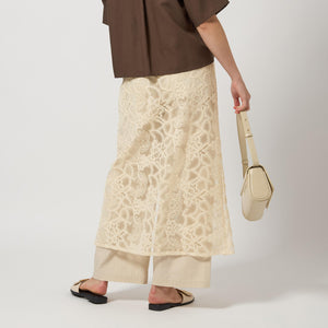 レース レイヤード スカート