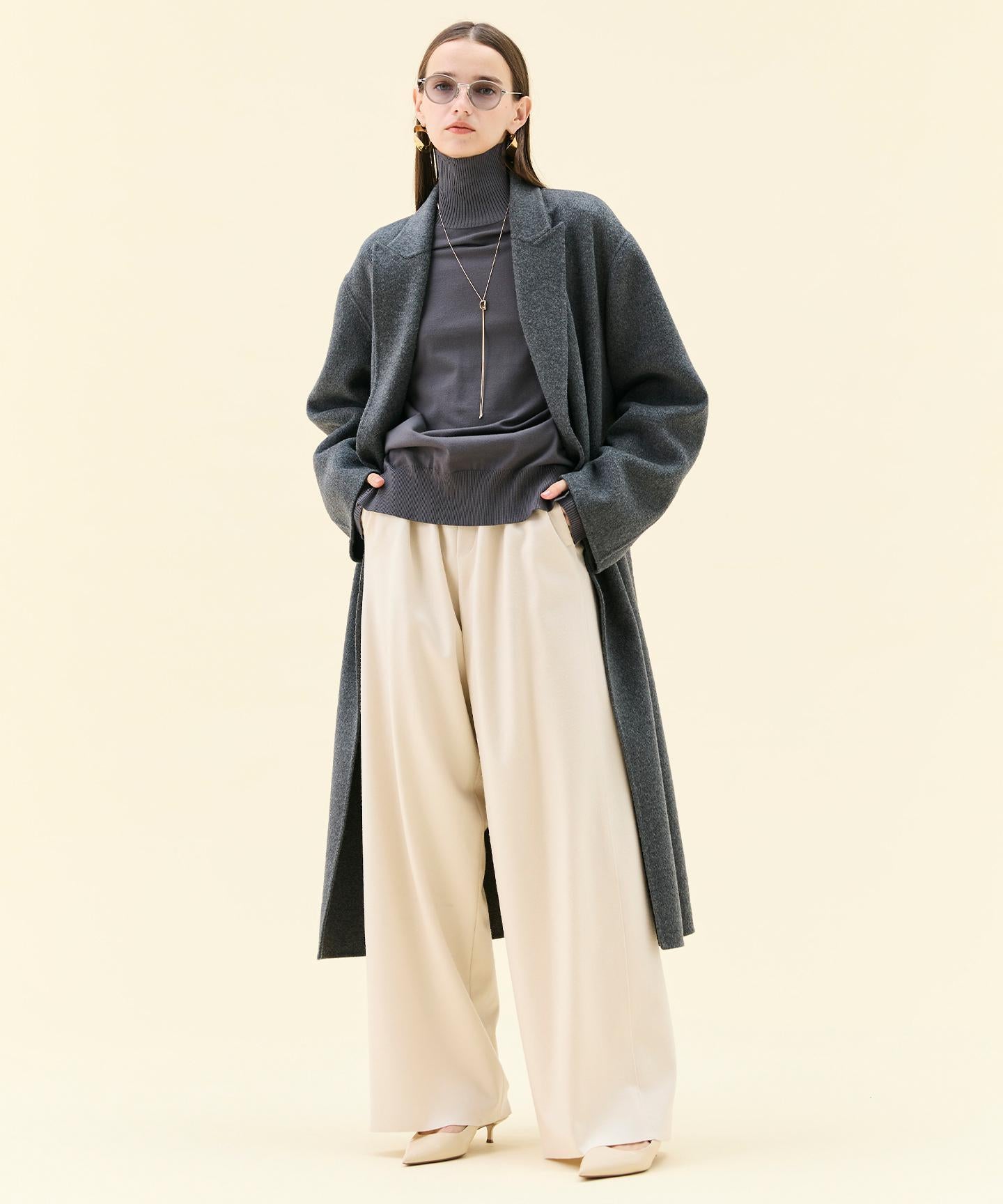 ZION / ウールロングチェスターコート