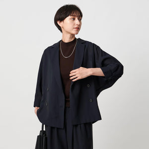 シアー ドルマン ブラウス ジャケット ウォッシャブル