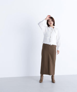 ツイーディーニットジレ