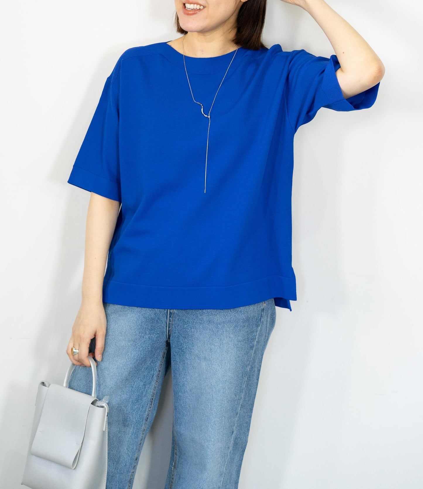 ハーフスリーブニット