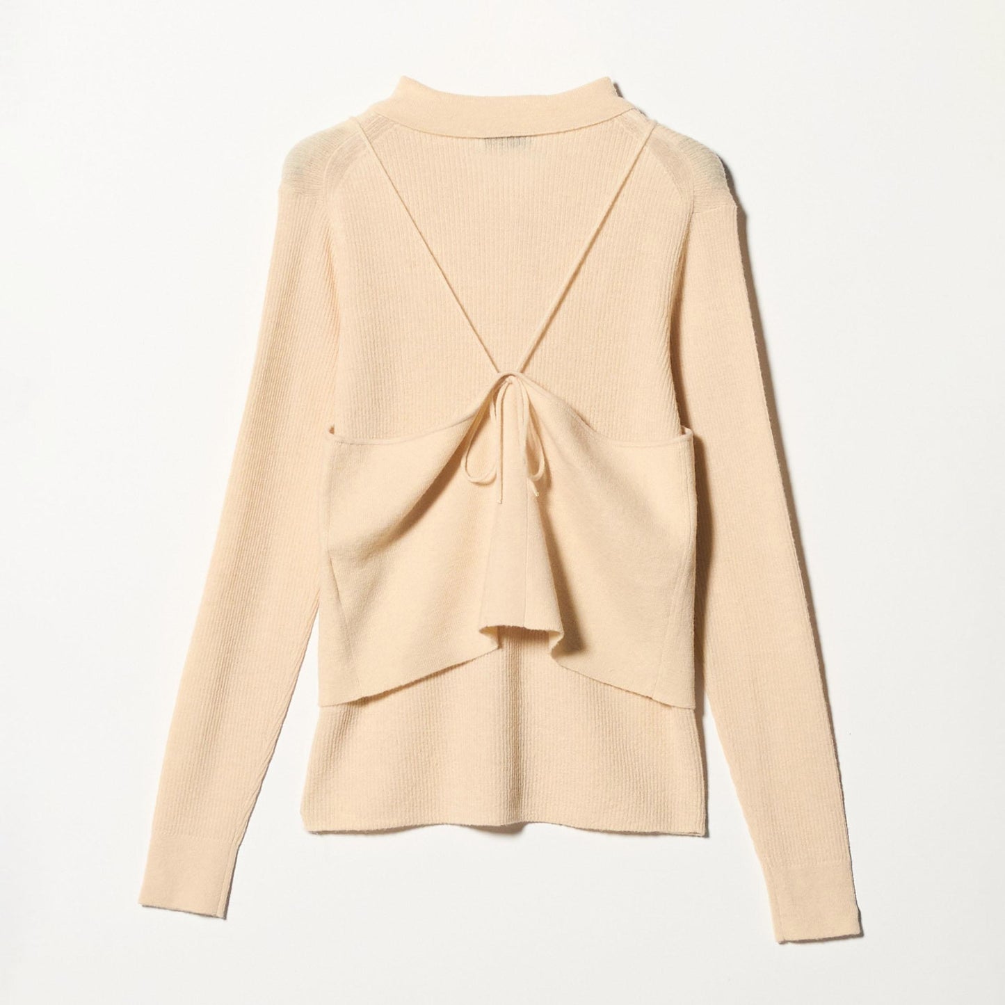 ポロニット カーディガン × ビスチェ ニット セット