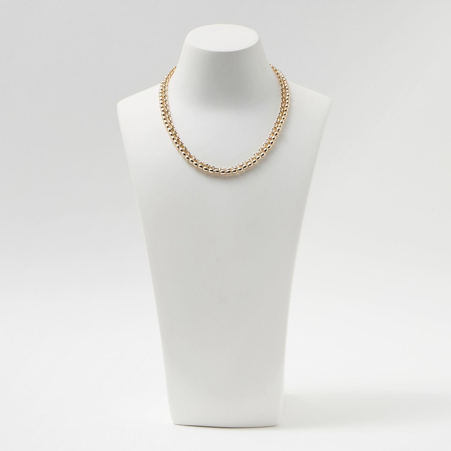 2連 ミックスチェーン 3WAY ネックレス