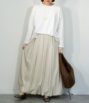 ポイントカラーロングTシャツ