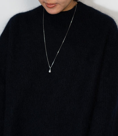 ドロップパールロングネックレス