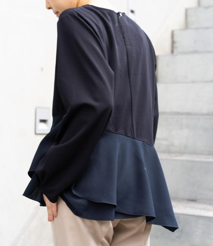 ドッキングイレヘムブラウス