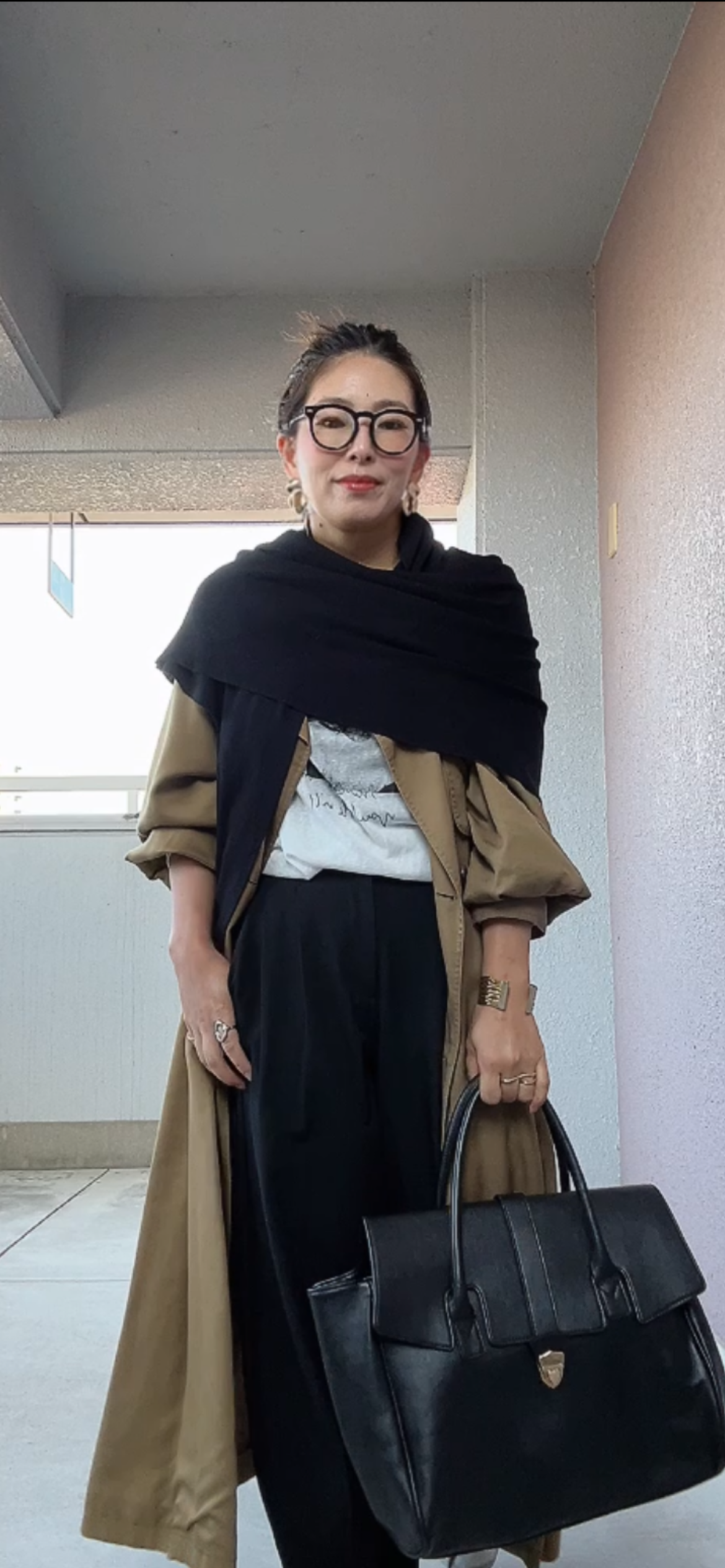 三角マフラーショール