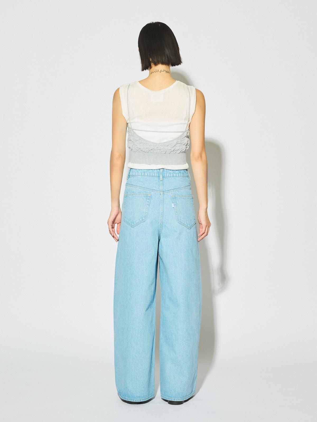 MIDIUMISOLID for Ladies バレルレッグワイドデニム