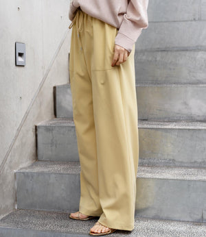 フィルムストライプストレートパンツ