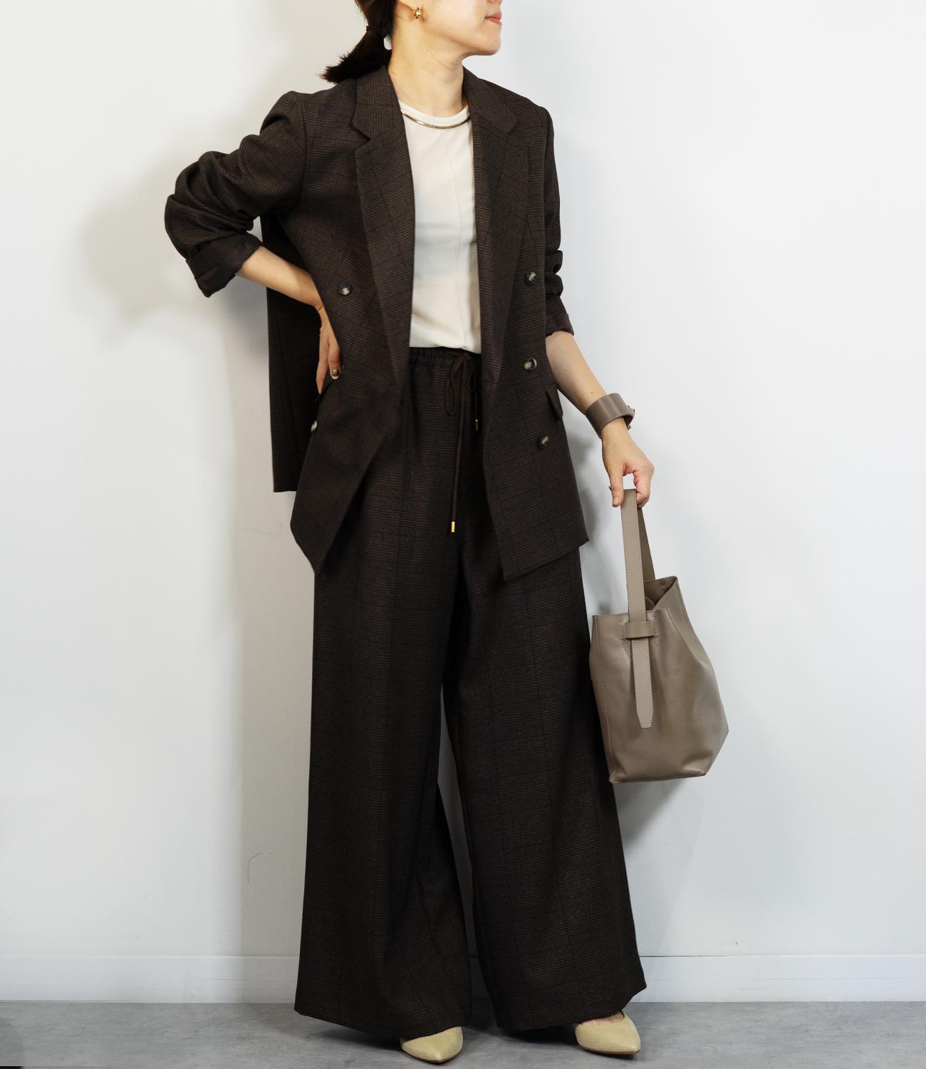 グレンチェックダイージーパンツ