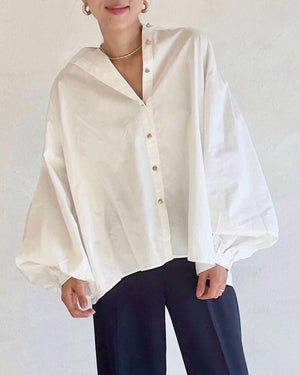 ハートボタンシャツ