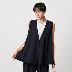 シアー バックフレア ベスト ‐ウォッシャブル‐