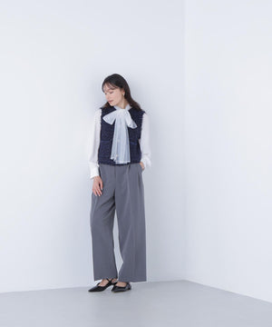 ツイーディーニットジレ