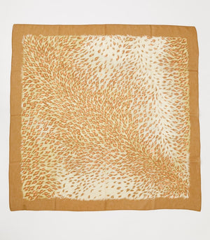ヒョウ柄プリントスカーフ