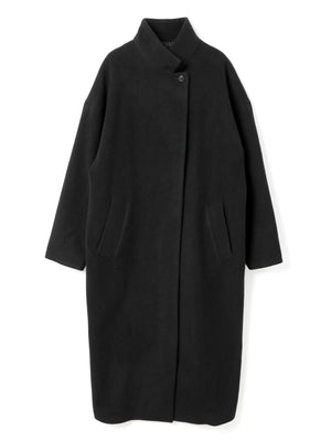 mizuiro ind ウールブレンドスタンドカラーコート