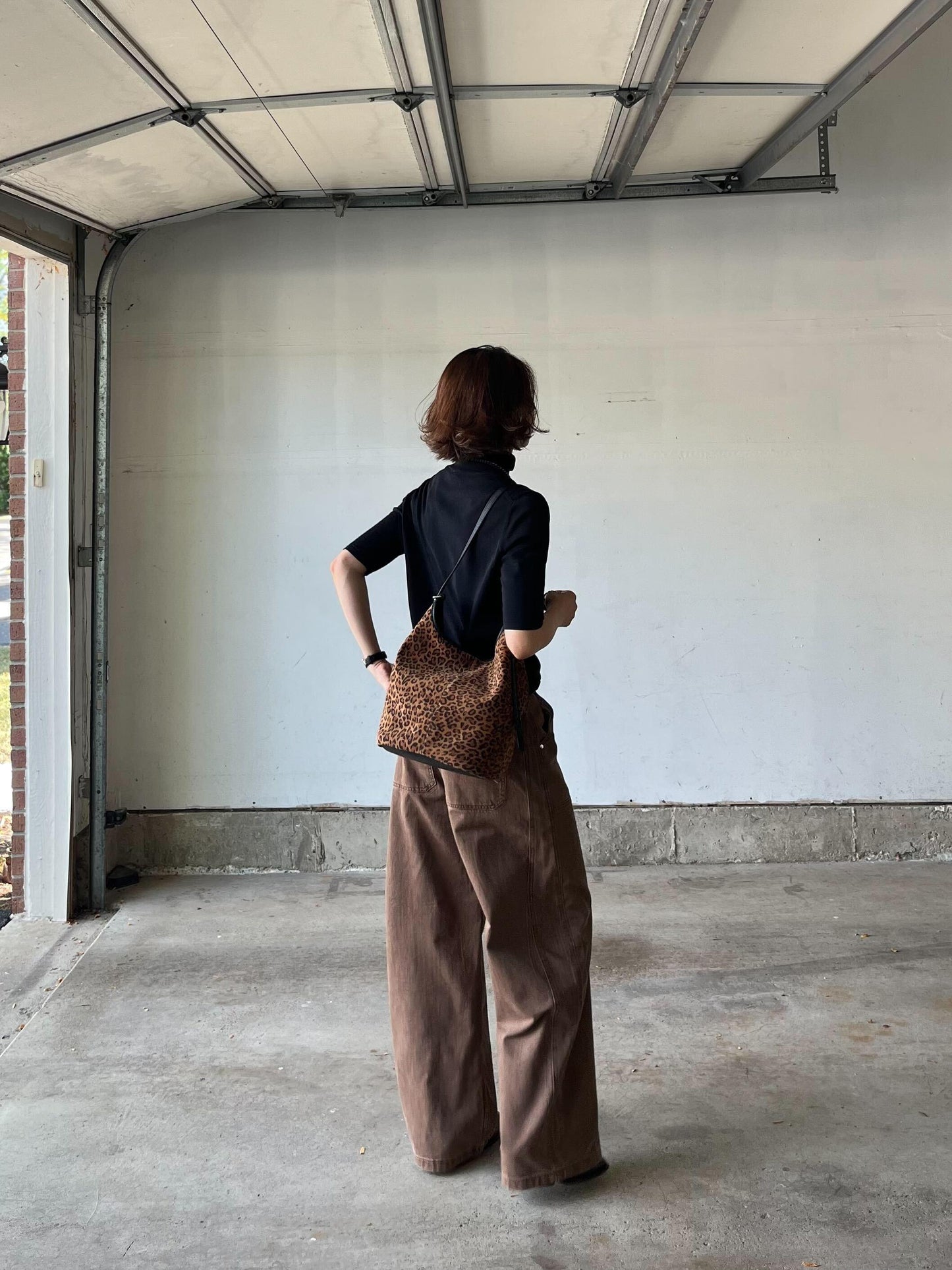 ブラウンデニムパンツ