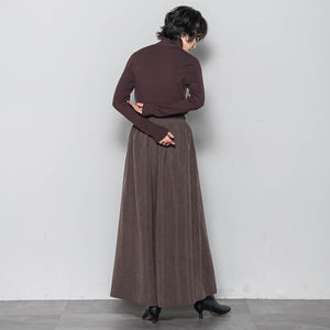 リブタートルニットプルオーバー≪手洗い可能≫