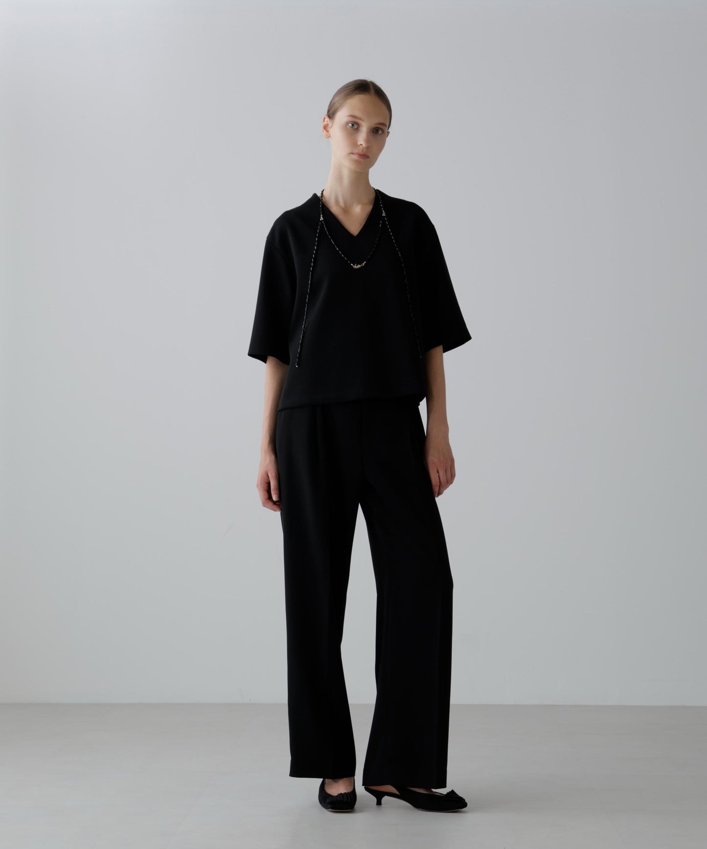 ストレッチジョーゼットパンツ