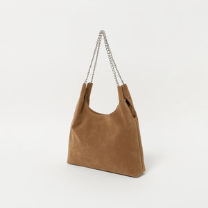 スエードライク チェーン ショルダーバッグ