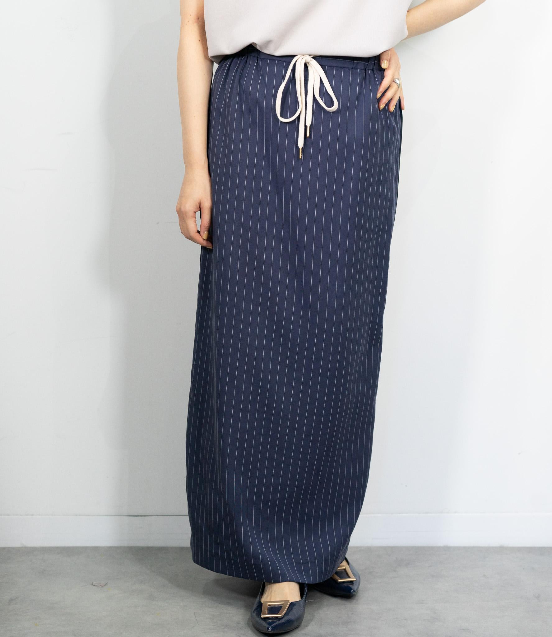 ピンストライプタイトスカート – &DROBE (アンドローブ)